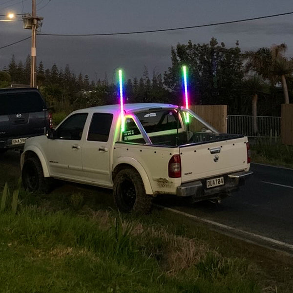 4ft (1.2m) LED Whip Light - Pair