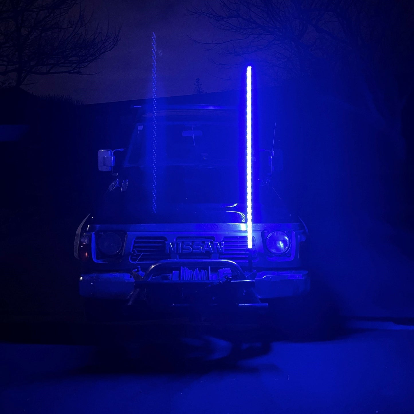 5ft Single Whiplight Blue tone NZ