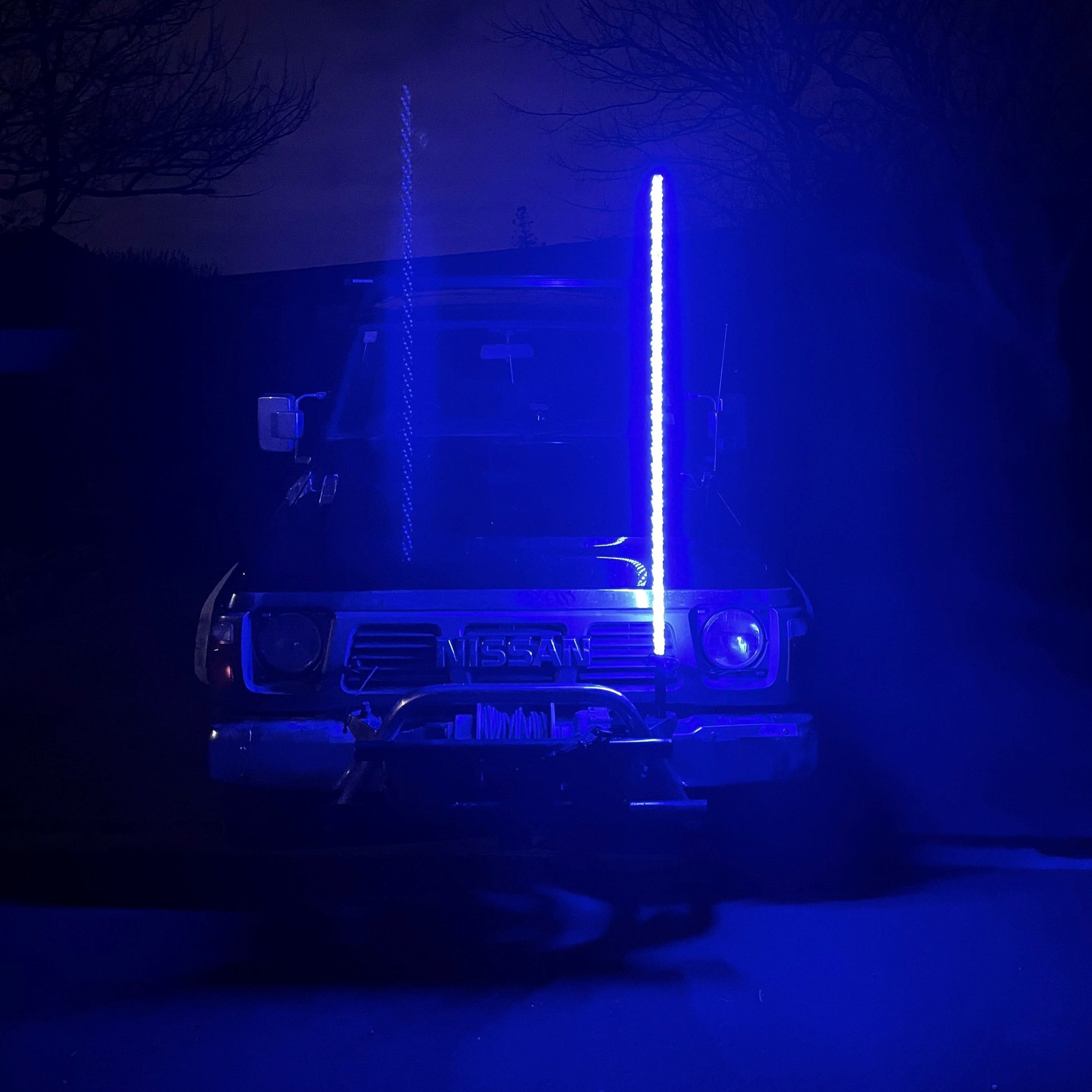 5ft Single Whiplight Blue tone NZ