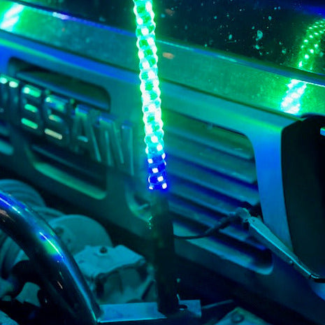 3ft single whip light close up