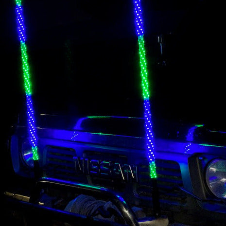 4ft LED RGB Whiplights 4wd NZ